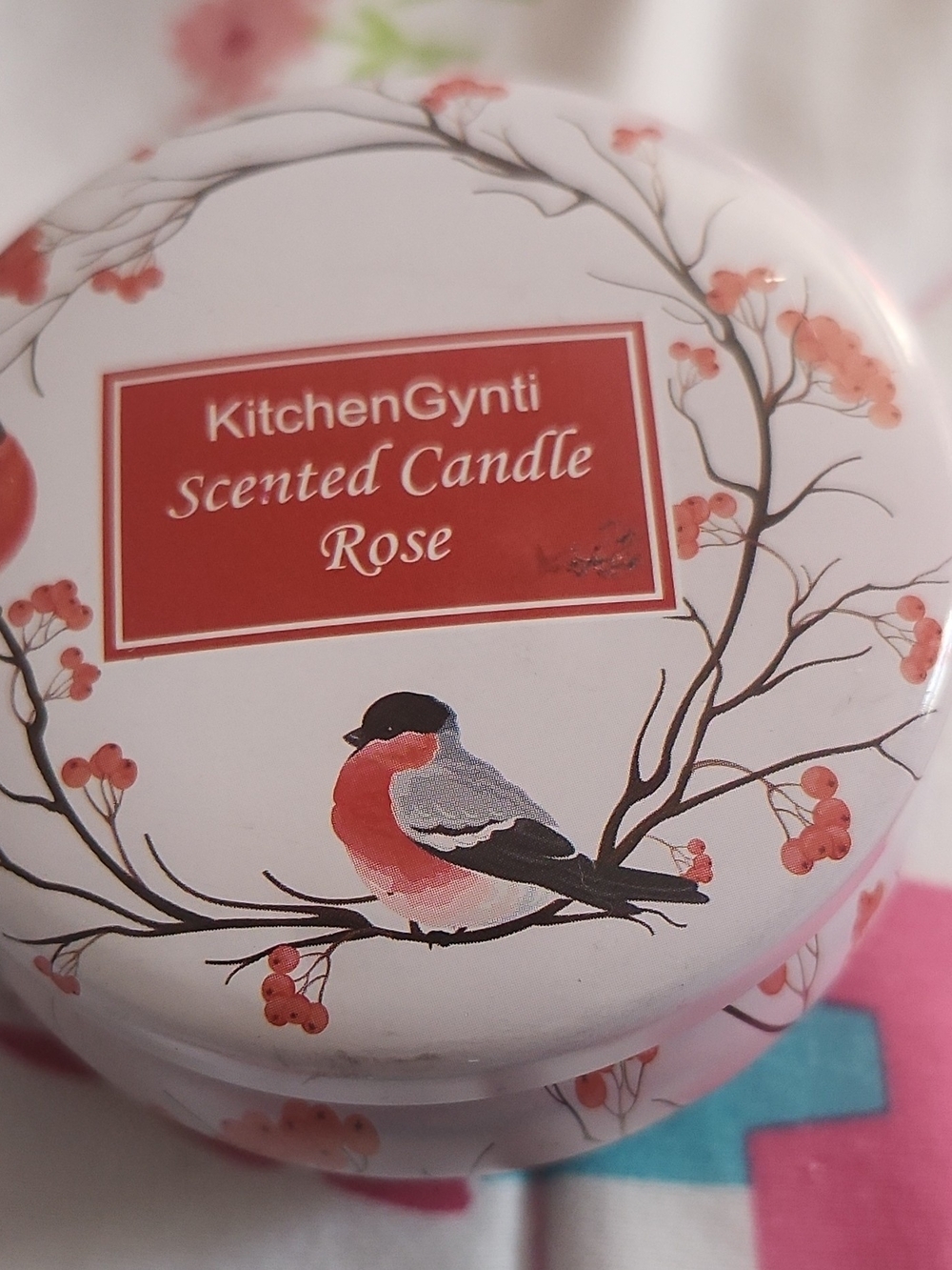 KitchenGynti Rose Scented Candle - Pink